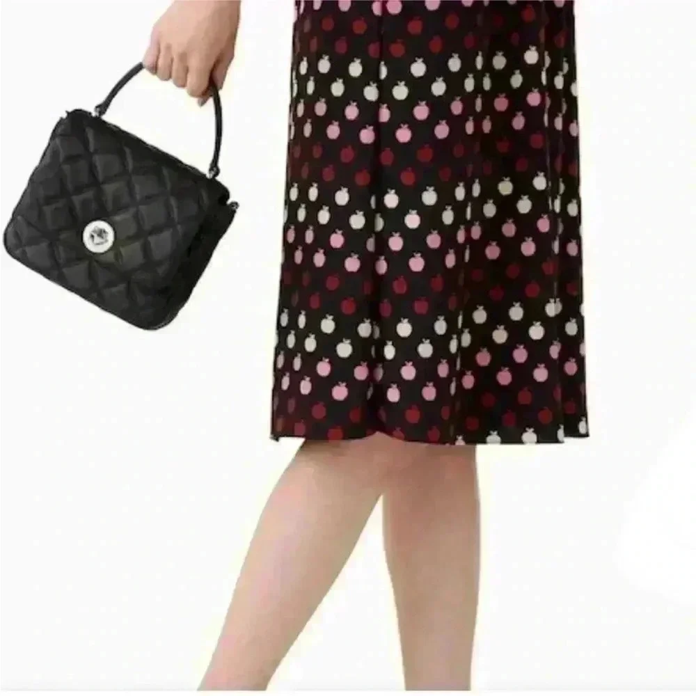 Kate Spade Natalia Quilted Leather Square Crossbody in Black NWT